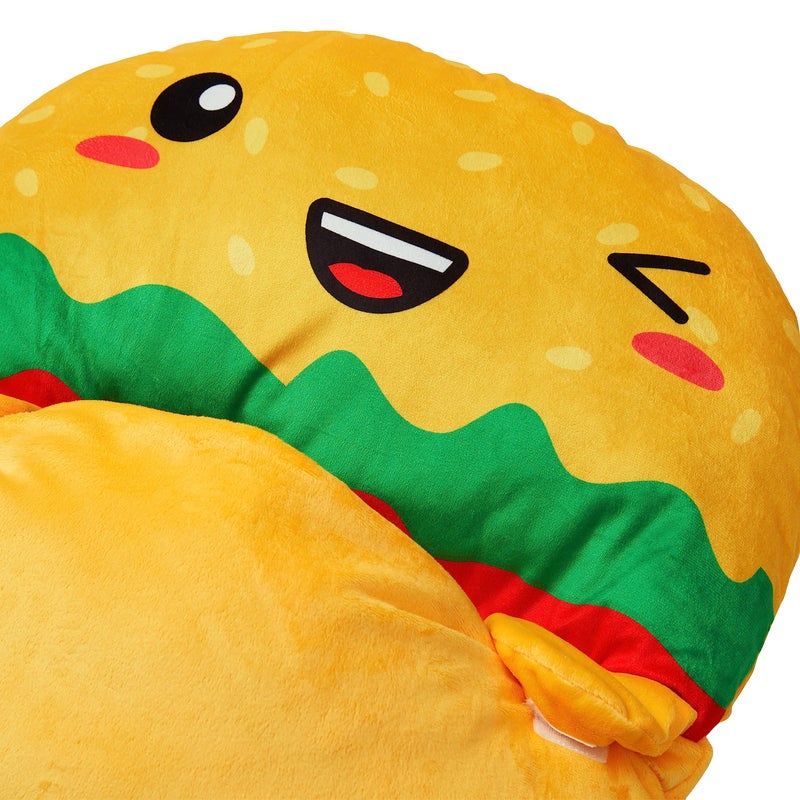 Unicorns & Robots Nap Buddy Sleeping Bag for Kids, Convertible Sleeping Bag for Boys and Girls, Oeko TEX Certified, Travel Sleeper for Children, Hamburger - Image 3