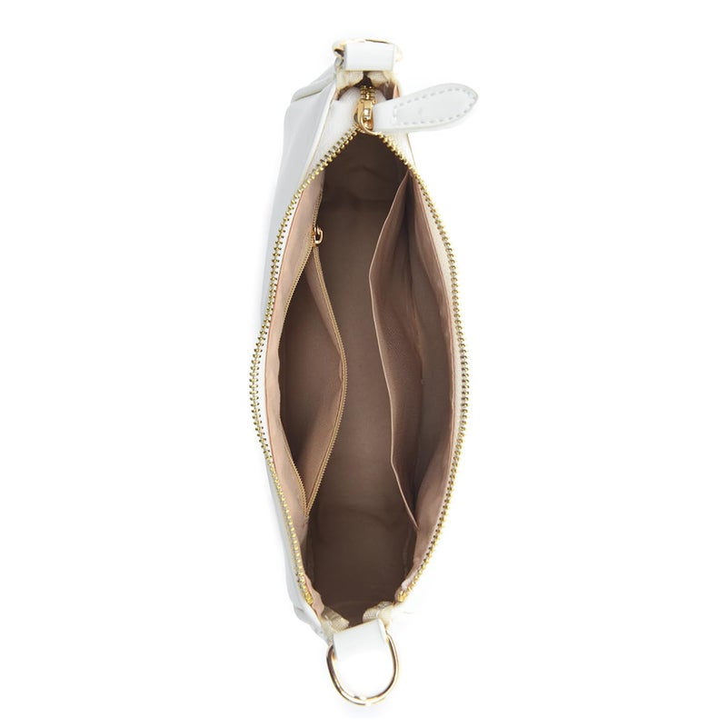 Gumhay Shoulder Bag for Women with 2 Removable Straps and Zipper Closure Crossbody Bags Clutch Tote HandBags Purses(Beige) - Image 3