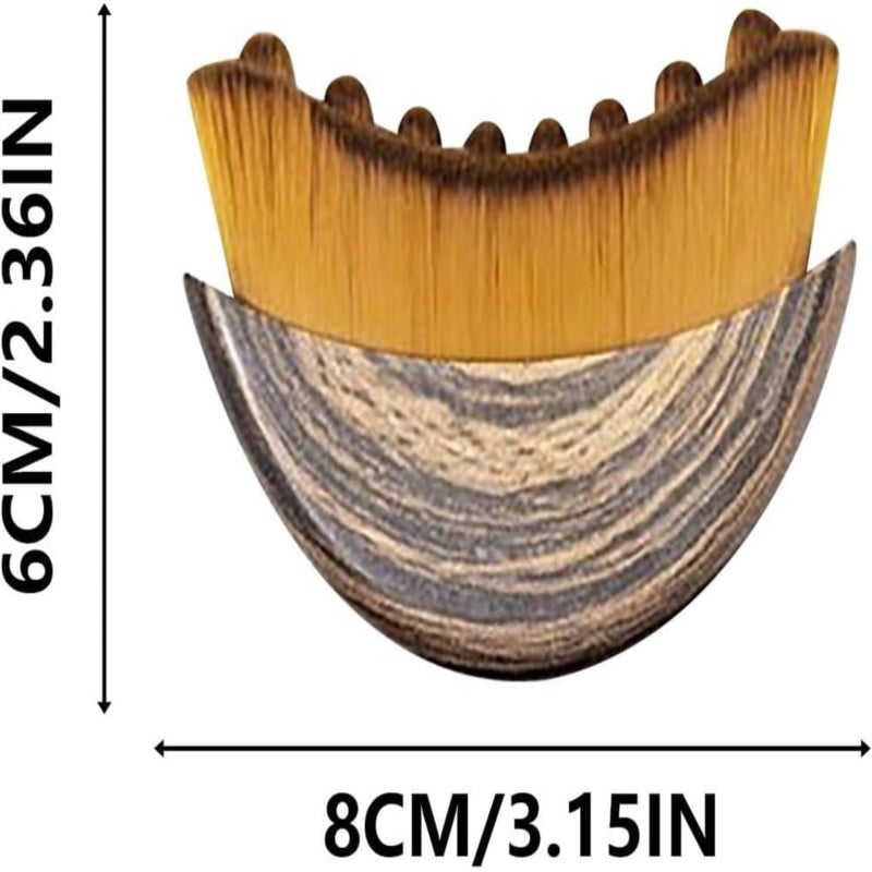 فرشاة مواجهات منحنية، فرشاة تنظيف العينين والعنق - Image 2
