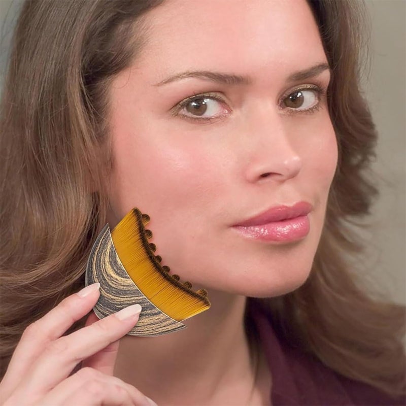 فرشاة مواجهات منحنية، فرشاة تنظيف العينين والعنق - Image 3