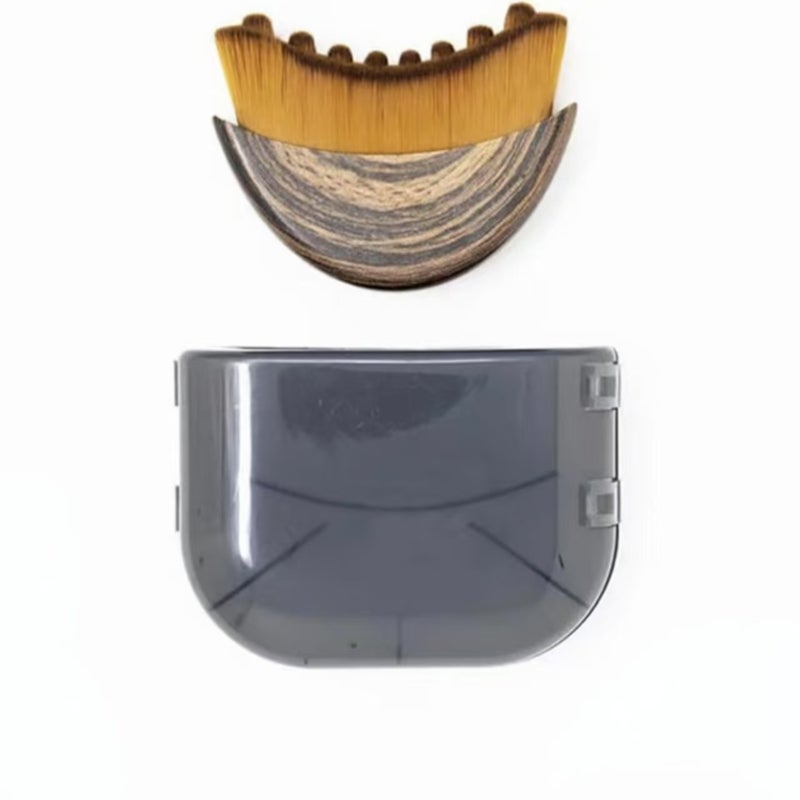 فرشاة مواجهات منحنية، فرشاة تنظيف العينين والعنق - Image 1