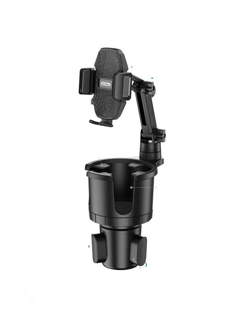 جو-ديز - حامل أكواب السيارة Go-Des HD566 متعدد الوظائف وقابل للتعديل وموفر للمساحة - Image 1