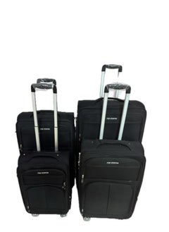 Generic 4 Piece Travel Bag Set Black Acrylonitrile Butadiene Styrene (ABS)  - Image 2