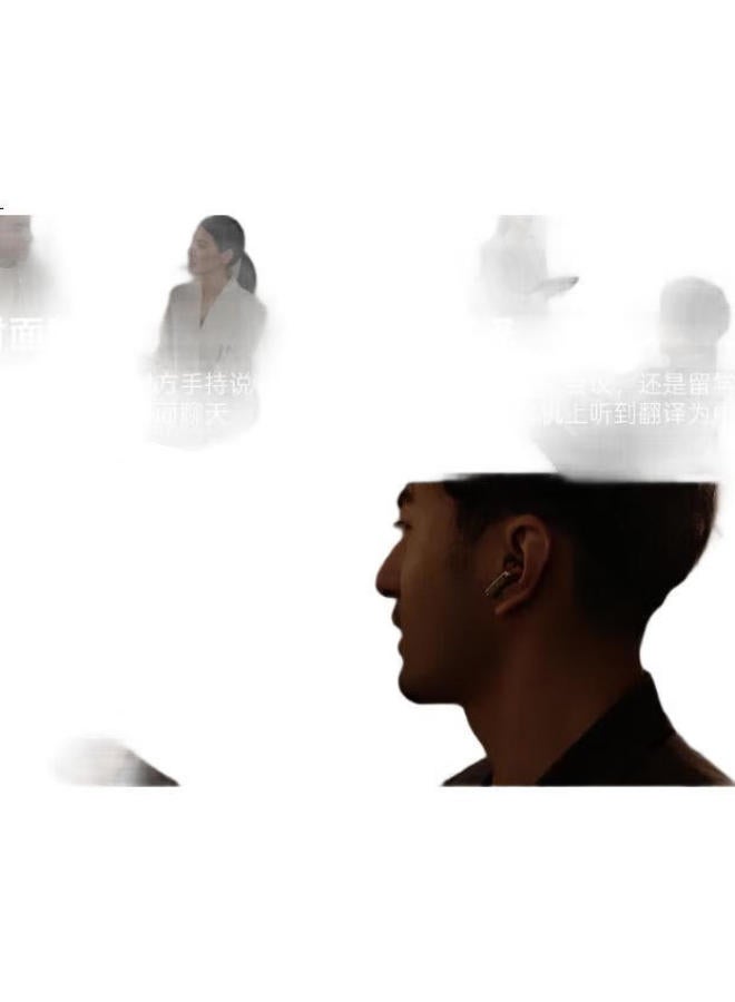 iFLYTEK إيفلايتك [دعم حكومي] سماعات أذن لاسلكية بلوتوث مع خاصية إلغاء الضوضاء برو 3 بلون الذهب التيتانيوم لتسجيل الترجمة الذكية متوافقة مع آبل وهواوي وشاومي - Image 1