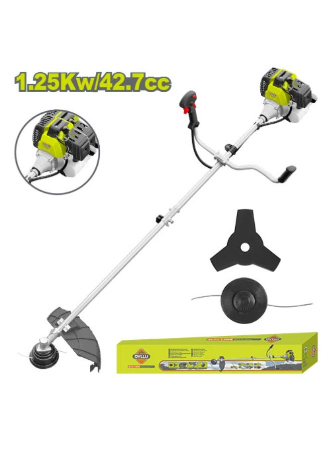 DYLLU 42.7cc Gasoline Grass Trimmer and Brush Cutter – 2-in-1 Landscaping Tool