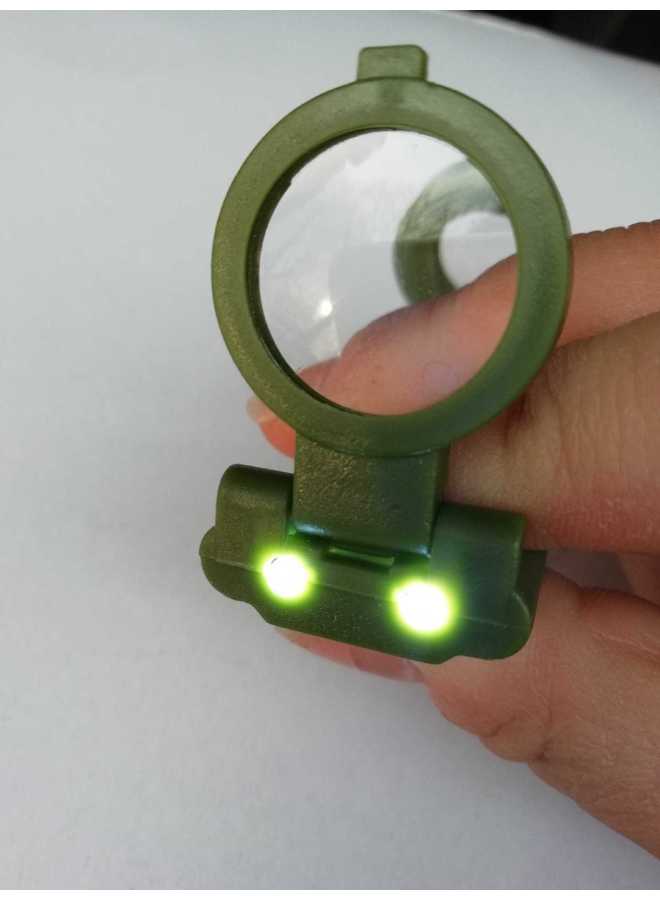 Generic Children's Mini Telescope Single Barrel With Light Folding Telescope Keychain Toy Promotional Gifts-Color:Green - Image 2