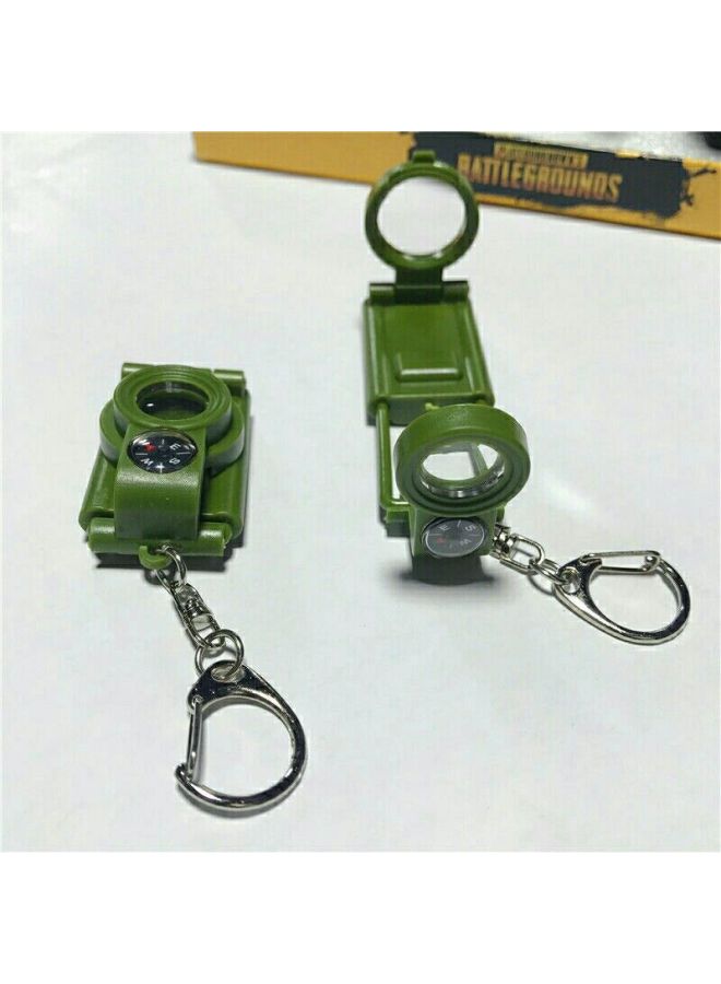 Generic Children's Mini Telescope Single Barrel With Light Folding Telescope Keychain Toy Promotional Gifts-Color:Green - Image 1