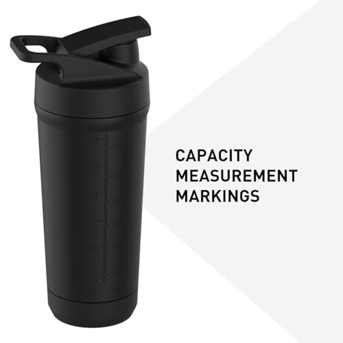 MuscleBlaze Stainless Steel Gym Shaker Pro (Black, 700ml) - Image 4