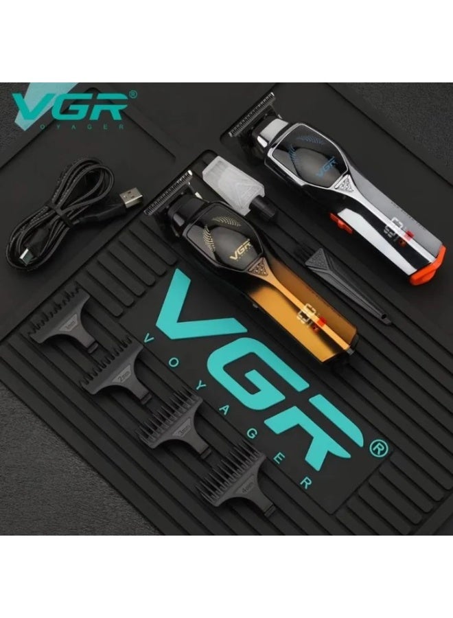 ماكينة حلاقه V-187 بشفرات سيراميك و شاشه ديجيتال بطاريه 2000 مللى أمبير تعمل حتى 240 دقيقه متواصلين - Image 3