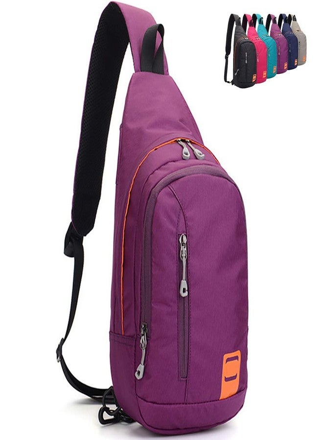 Peicees Small Outdoor Chest Sling Shoulder Bag, Waterproof Lightweight Nylon, Gym Bike Running Crossbody Daypack, Hiking Cycling Camping Travel Sling Backpack for Men and Women College Teen Boys Girls - Image 1