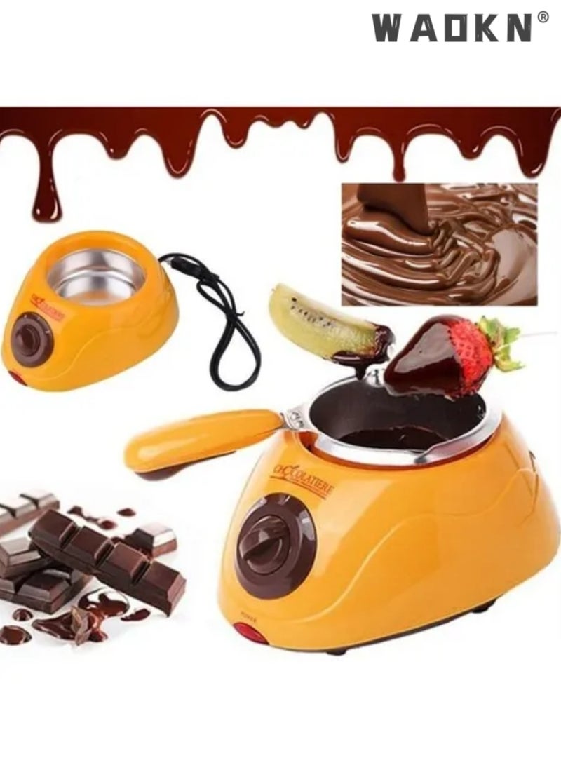 دبليو أيه أو كي أن المنزلية صغيرة الصانع الشوكولاتة الحلوى ذوبان وعاء كهربائي ذوبان آلة DIY الشوكولاتة الحلوى，الشوكولاتة نافورة فونديو ذوبان وعاء, البلاستيك الكهربائي 220V الشوكولاتة نافورة فونديو ذوبان وعاء, المنزلية DIY الحلوى آلة الفرن - Image 2