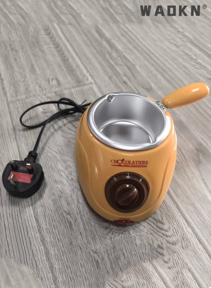 دبليو أيه أو كي أن المنزلية صغيرة الصانع الشوكولاتة الحلوى ذوبان وعاء كهربائي ذوبان آلة DIY الشوكولاتة الحلوى，الشوكولاتة نافورة فونديو ذوبان وعاء, البلاستيك الكهربائي 220V الشوكولاتة نافورة فونديو ذوبان وعاء, المنزلية DIY الحلوى آلة الفرن - Image 4