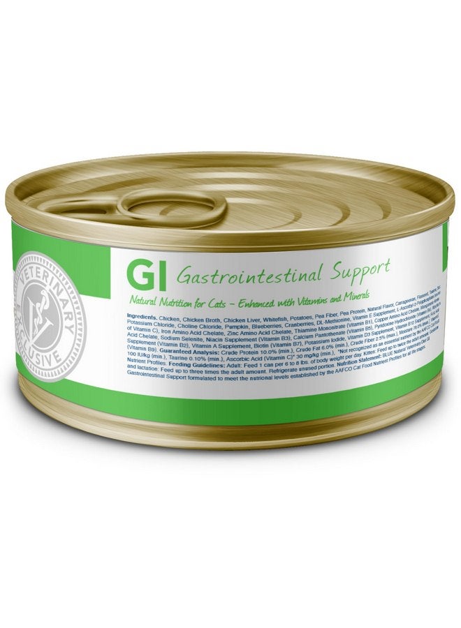Blue Buffalo Natural Veterinary Diet GI Gastrointestinal Support Wet Cat Food, Veterinarian's Prescription Required, Chicken, 5.5-oz. Cans (24 Count) - Image 2