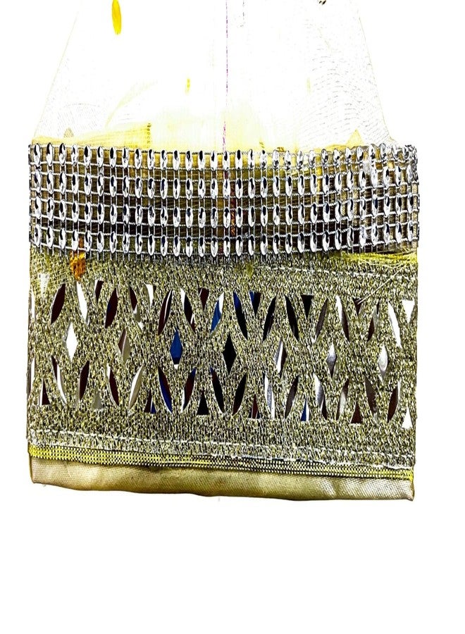 KHUSHA CREATIONS Gift Packing Basket/Fancy Gift Hamper Basket, Baby Shower Gifting, Diwali Dry Fruit Hamper, Wedding Return Gift Trays (8x8x2.5 inches) - Image 2