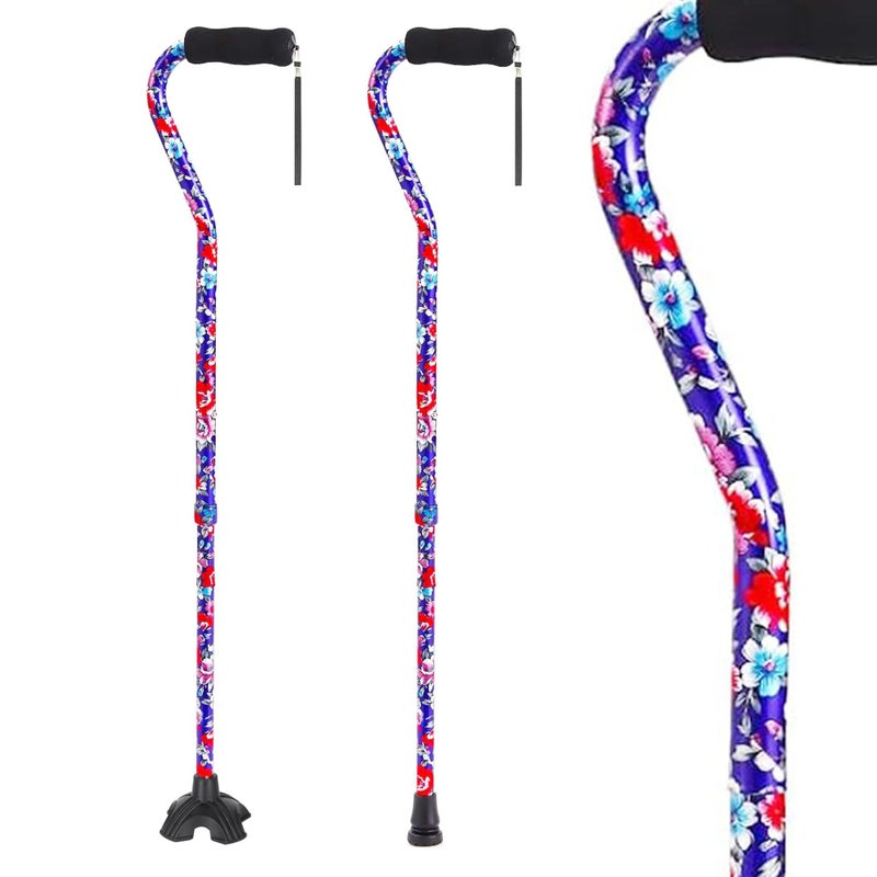 LIXIANG Elegant Walking Cane for Women, Foldable & Adjustable Cane for Seniors with Self-Standing Tip | Lightweight Mobility Aid for Stability & Balance Support - Image 1