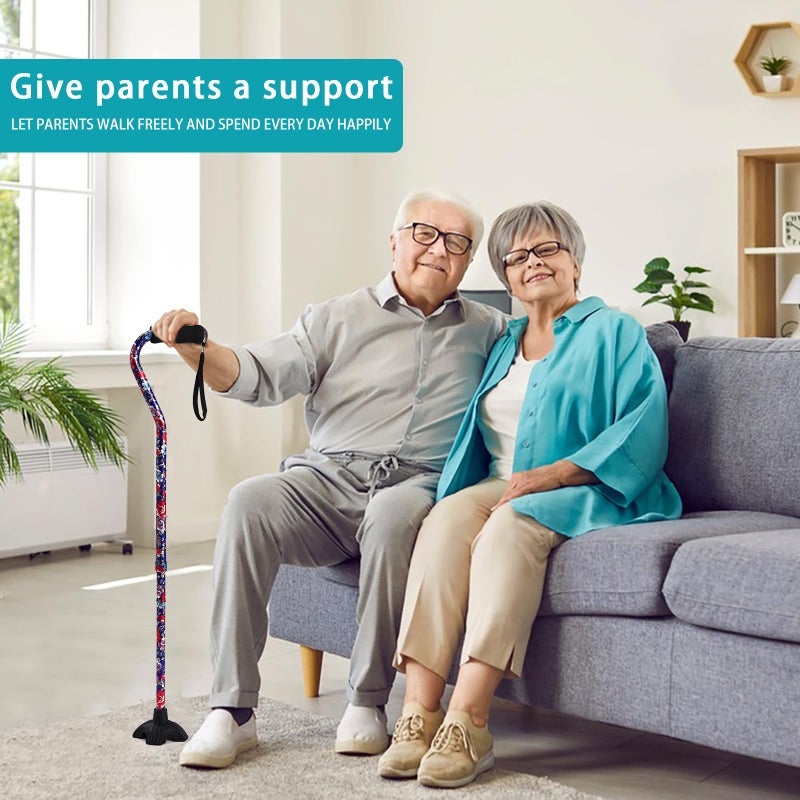 LIXIANG Elegant Walking Cane for Women, Foldable & Adjustable Cane for Seniors with Self-Standing Tip | Lightweight Mobility Aid for Stability & Balance Support - Image 5
