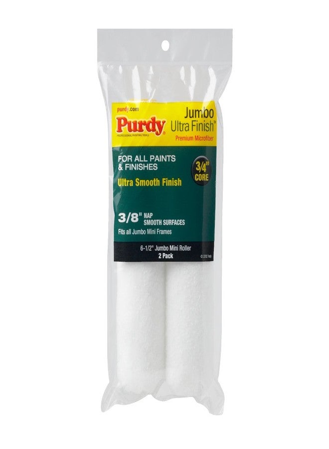 Purdy 140626052 Jumbo Mini Ultra Finish Roller Replacement, 2-Pack, 6-1/2 inch x 3/8 inch nap - Image 1