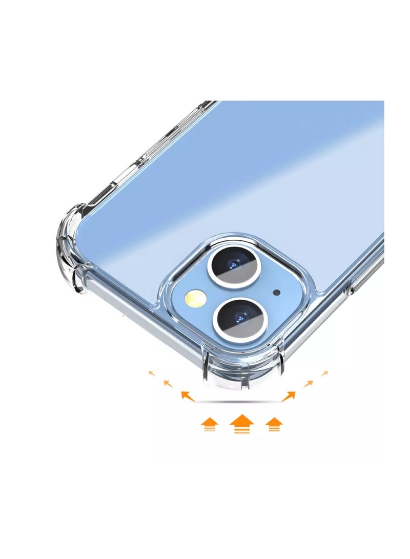 جراب King Kong Armour الشفاف المضاد للصدمات لهاتف iPhone 15 - جراب حماية شفاف رفيع من مادة TPU - Image 2