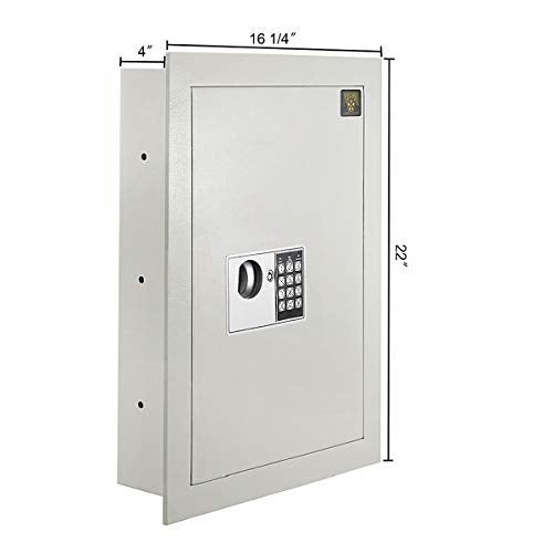 Paragon Lock & Safe In-Wall Safe with Keypad and 2 Manual Override Keys - Protect Money, Jewelry, and Passports at Home or Business by Paragon Safes (White) - Image 2