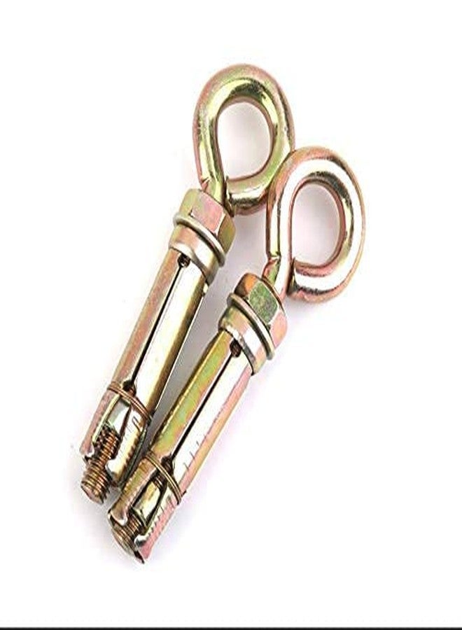 MINSALES Anchor Round Close Brass Hook Fasteners, Brass Hook (Color - Golden) 8mm (12) - Image 3