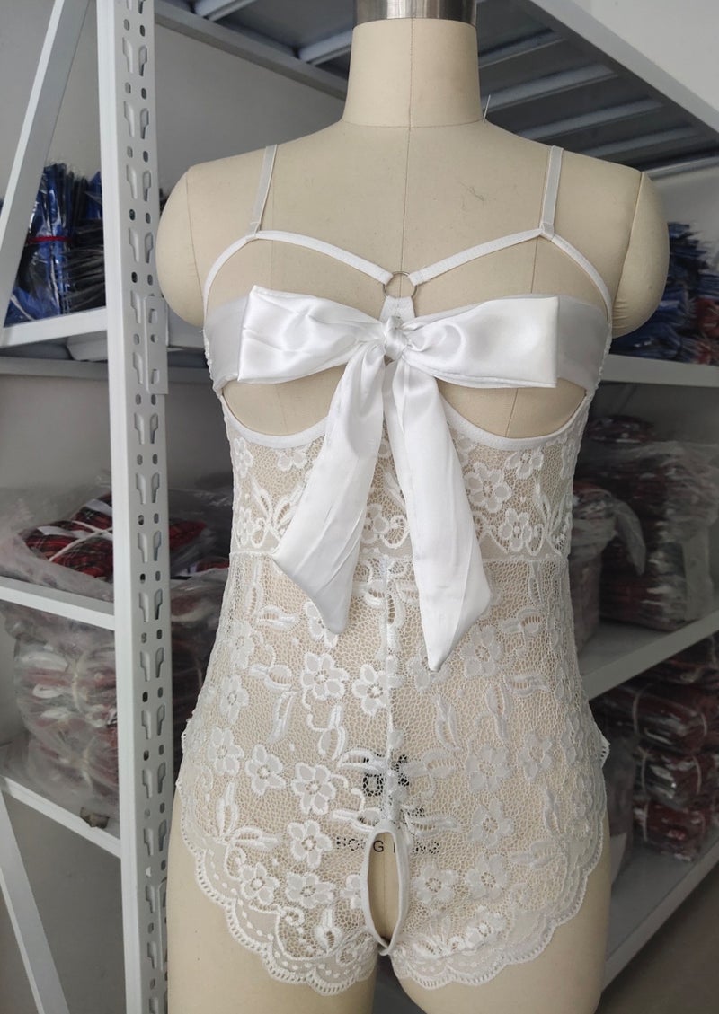 Underwear Women'S Teddy Supply Lace Transparent Perspective Corset One-Piece Underwear - Image 4