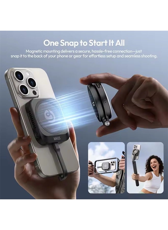 يولانزي علبة Ulanzı MA55 المغناطيسية 10 جيجابت في الثانية M.2 NVMe SSD سعة تخزين 2 تيرابايت احترافية مع مروحة تبريد لـ USB 3.2 الجيل الثاني / الجيل الأول / USB 2.0 / USB 1.1 - Image 2