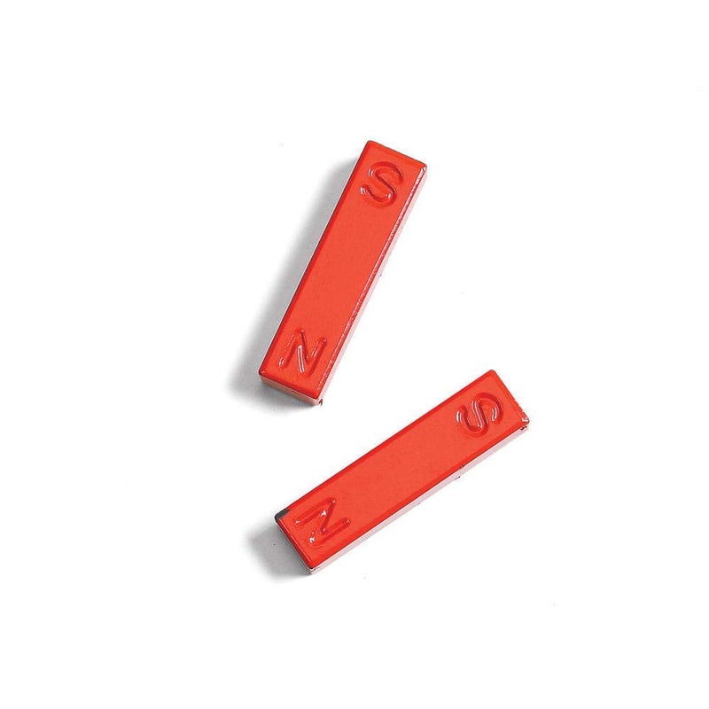 hand2mind Red Ceramic Bar Magnets, 1.5 Inch (Pack of 6) - Image 2