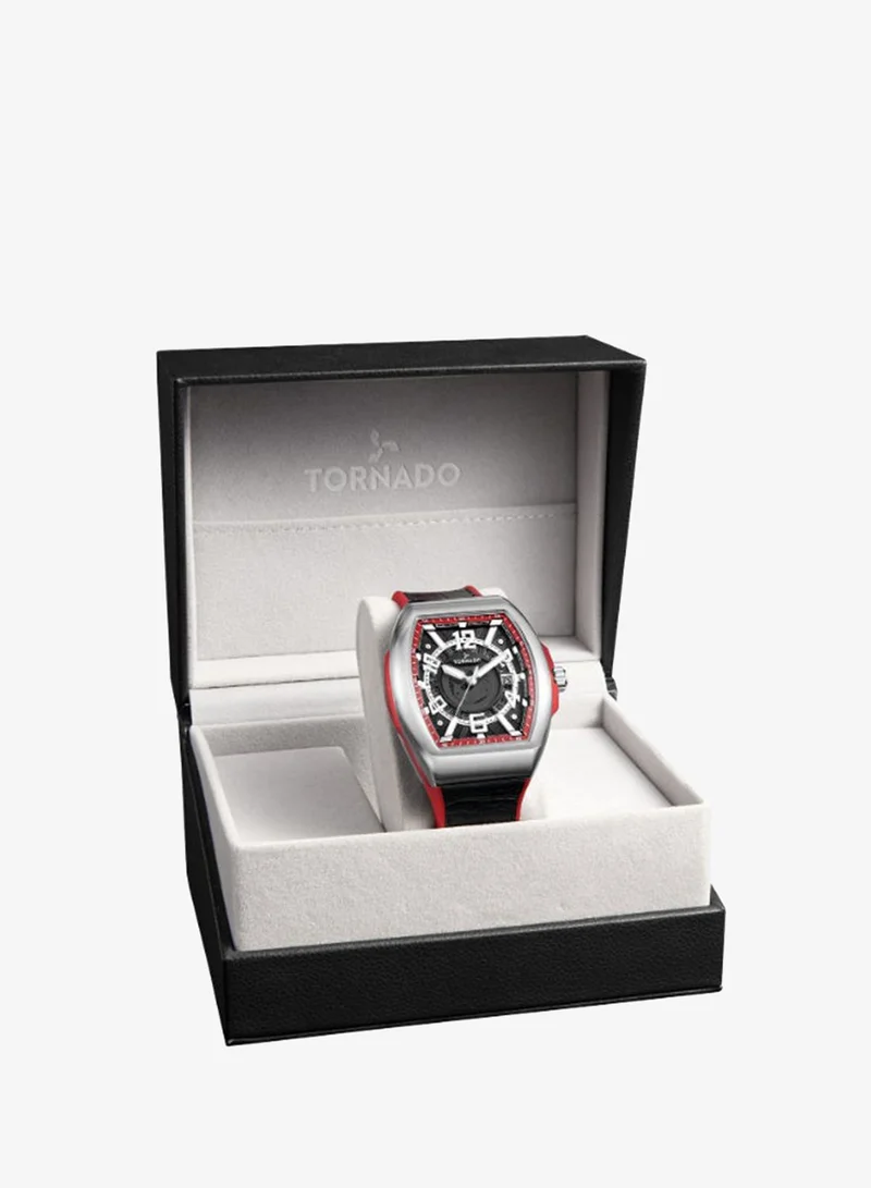 Tornado  Men's Leather Analog Display Watch T25001-SLBBR - 44mm for Men | Best Price UAE