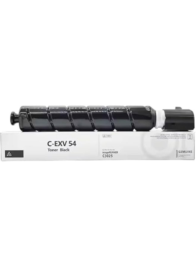 Toner Cartridge C-EXV 54 High Yield Toner Cartridge (1-Pack) Compatible with Printer Canon IR ADV C3025i, IR ADV C3125i, IR ADV C3226i (BLACK) - Image 1