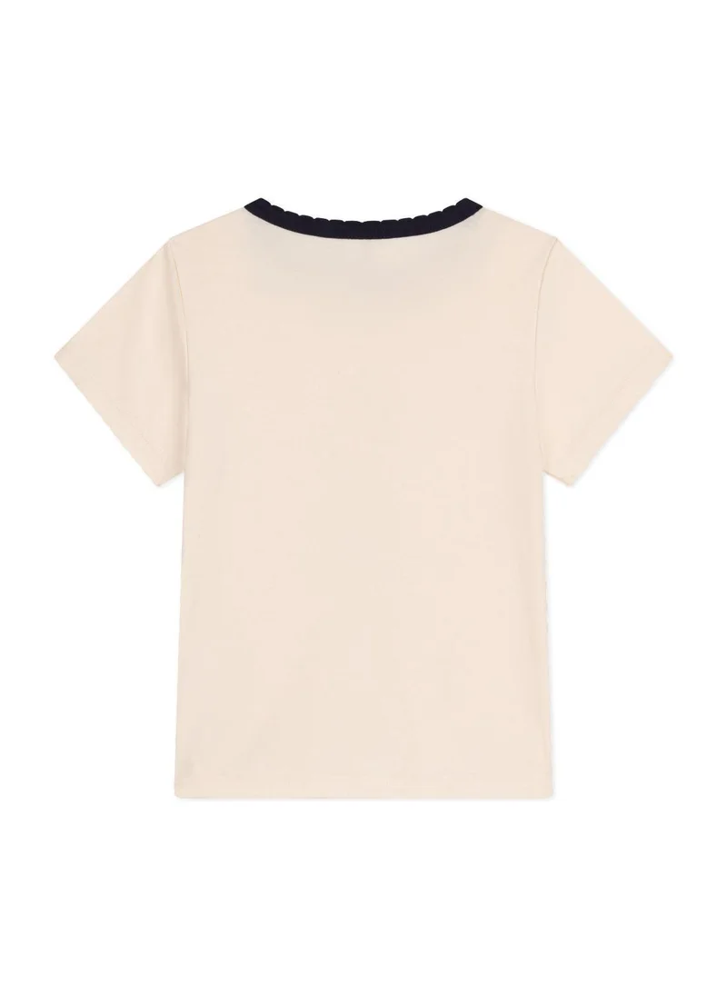 بيتي باتو Girls' short-sleeved cotton T-shirt