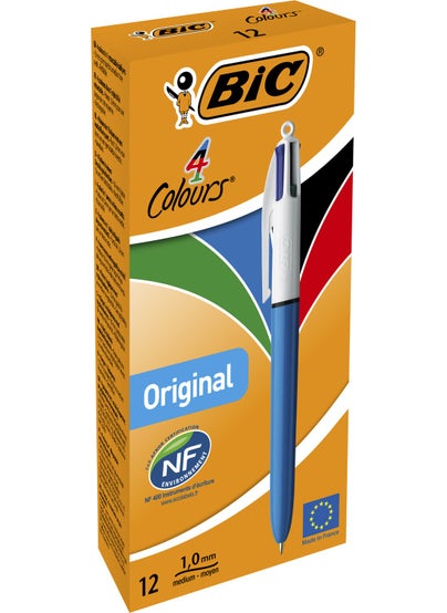 Bic 4 Colors Medium Ballpoint Pen Box of 12  - Image 1