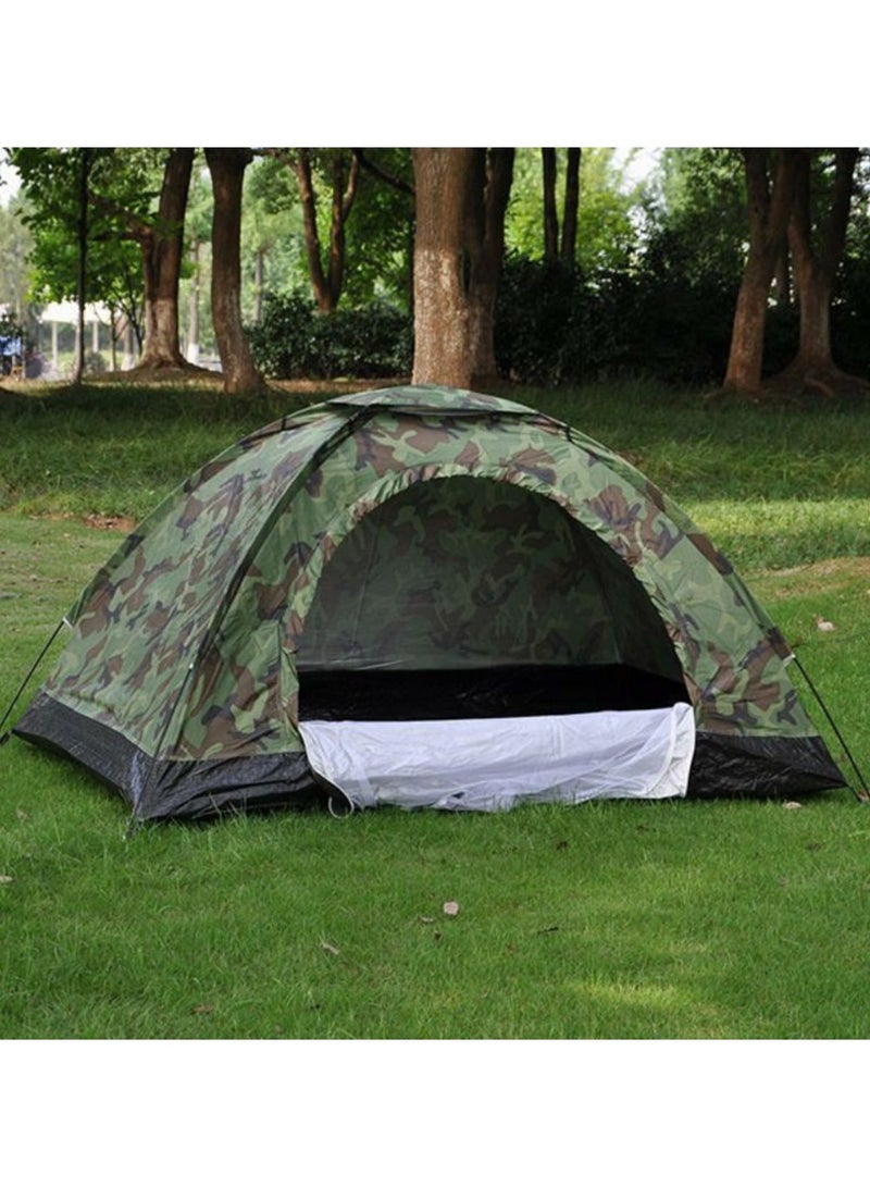 بلومنغ تايم خيمة تخييم قابلة للطي ومقاومة للماء - خيمة عائلية مموهة للمشي لمسافات طويلة والتخييم والحفلات في الهواء الطلق - Image 3