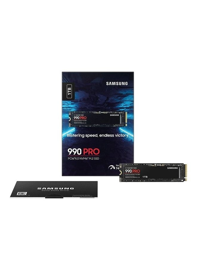 Samsung - 990 Pro 1 TB NVMe M.2 Internal SSD, PCIe Gen 4.0 x4, NVMe 2.0 Interface, 7450 MB/s Sequential Read Speed, 6900 MB/s Sequential Write Speed, V-NAND 3-bit MLC - Image 1