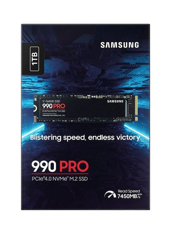 Samsung - 990 Pro 1 TB NVMe M.2 Internal SSD, PCIe Gen 4.0 x4, NVMe 2.0 Interface, 7450 MB/s Sequential Read Speed, 6900 MB/s Sequential Write Speed, V-NAND 3-bit MLC - Image 1