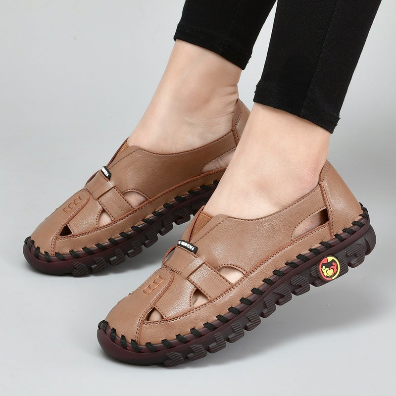 Hand-stitched Flat Sandals for Women - Image 1