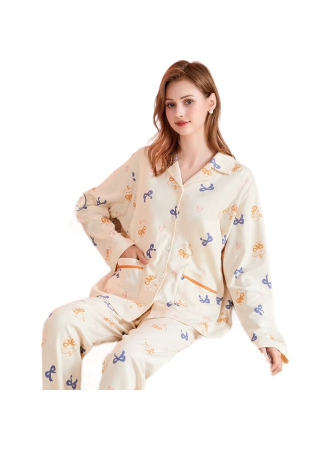 Fenton Women'S Pajamas, Autumn New Style, 5A Antibacterial Pure Cotton, Anti-Mite Ladies' Loungewear Set, Mother'S Day Gift For Mom - Image 1