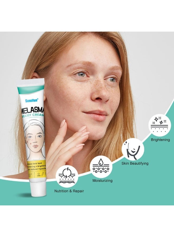 Sumifun Advanced Melasma Cream for Hyperpigmentation, Natural Brightening Skincare Solution, Helps Fade Dark Spots, Sun Spots & Uneven Skin Tone, Suitable for Sensitive and Normal Skin - Image 3