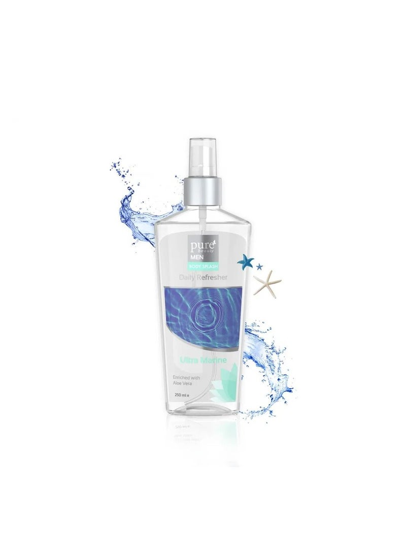 Pure Beauty Body Spray For Men Ultra Marine 250 ml - Image 2
