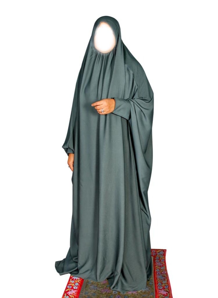 Prayer dresses - Cuffed Sleeves by Nashwa.Boutique (Forest Green)  - Image 1