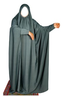 Generic Prayer dresses - Cuffed Sleeves by Nashwa.Boutique (Forest Green)  - Image 2