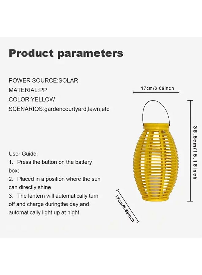 فانوس الزيتون بالطاقة الشمسية 4 ألوان IP44 ضوء خارجي معلق لحديقة الفناء - Image 5