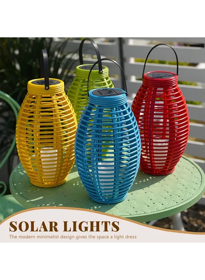 فانوس الزيتون بالطاقة الشمسية 4 ألوان IP44 ضوء خارجي معلق لحديقة الفناء - Image 2