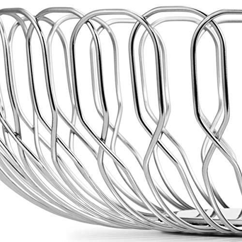 Georg Jensen Alfredo Large Stainless Steel Serving Basket, 10.24" - Image 5