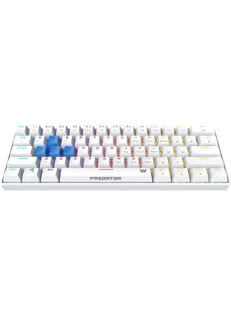 Acer Predator Aethon 330 Gaming Keyboard|Space-Saving 61-Key Design|100% Anti-Ghosting with N-Key Rollover|Kailh Blue Switches|Personalized RGB Lighting | Dual Mode - Wired & Bluetooth, (Pack of 1) - Image 1