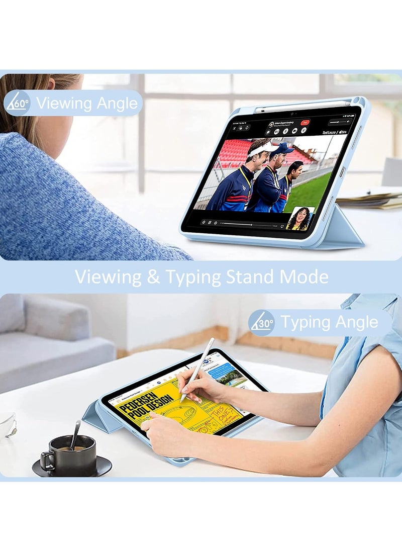 VKL - Case for iPad 10th Generation with Pen Holder iPad Protective Smart Stand Case for iPad 10 Generation - Image 1