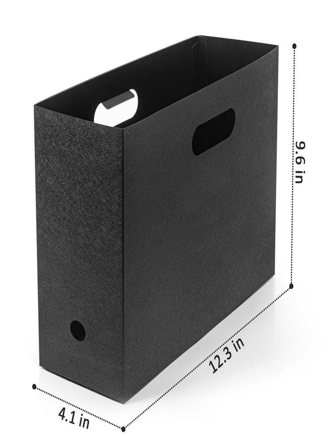 tutata Foldable Scrapbook Paper Storage Organizer, 12x12 Scrapbook Paper Storage, Plastic File Organizer, Black, 3 Pack - Image 4