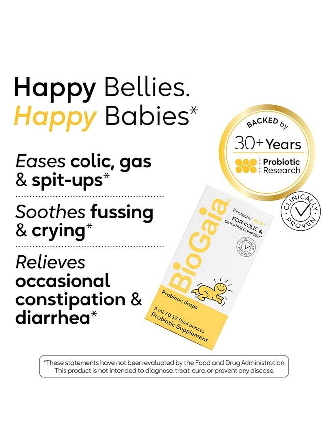 BioGaia Baby Probiotic Essentials For Digestive & Skin Health | Drops Ease Colic, Gas & Tummy Issues | Ointment Soothes & Hydrates Dry, Irritated Skin - Image 3