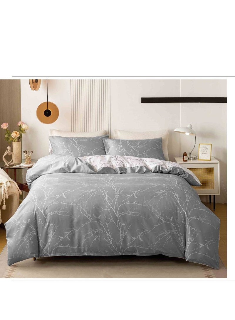 6Pcs Bedding Set Solid Color Luxury Bedding Duvet Cover Set King Size Bed Set NEW