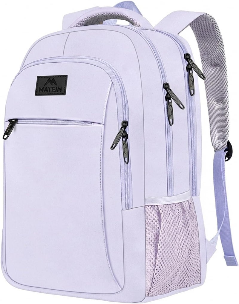 MATEIN Laptop Backpack for Girls, 15.6 Inch College School Backpack for Women, Water Resistant Durble Slim Students Bookbag Casual Daypack Travel Computer Nurse Work Bag Gift - Image 1