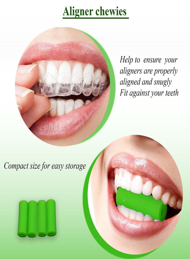 Dentosmile Chewies Seater in Green Colour with Carry Case for Aligner Chompers Trays (Unscented) - Image 3
